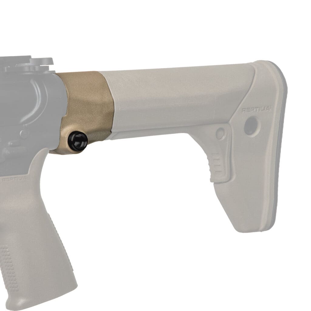 REPTILIA RECC•E CARBINE STOCK FDE M4ストック RECC·E™ CARBINE STOCK For SR-15 / M4 / AR-15 — Reptilia