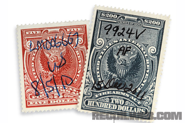 National Firearms Act (NFA) Tax Stamps