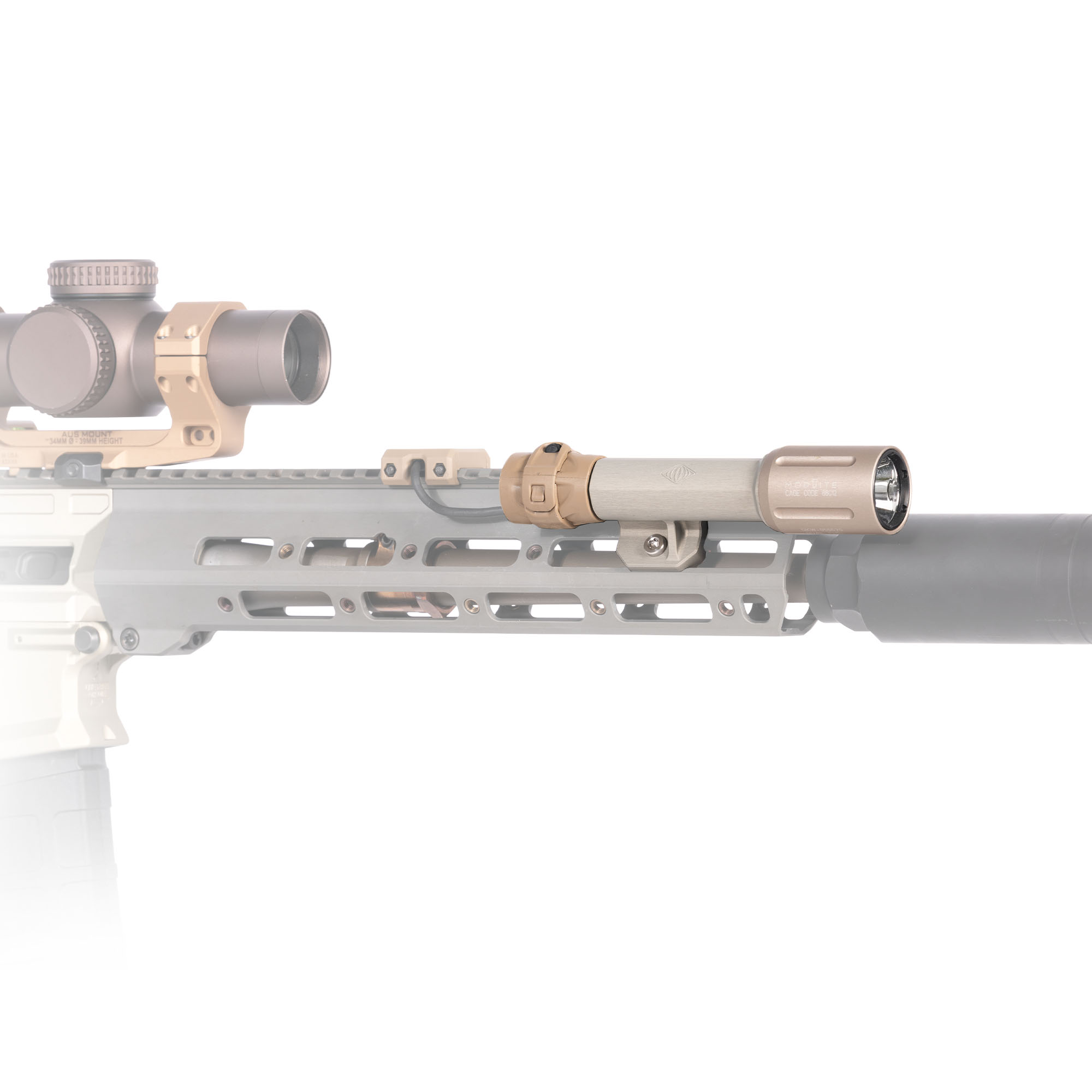 Q-SERT TORCH(TM) - 6V/18650 LIGHT BODY - Side: Right